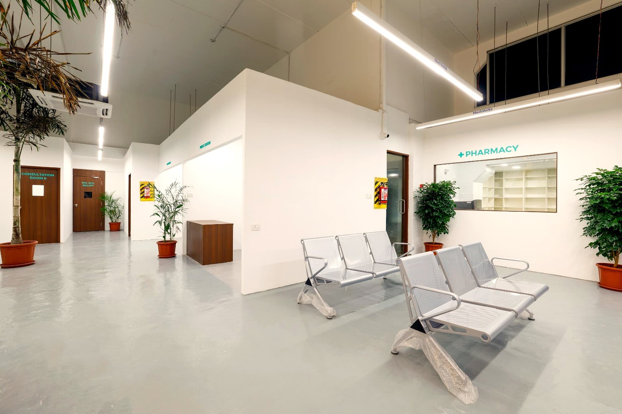 Pharmacy and waiting area