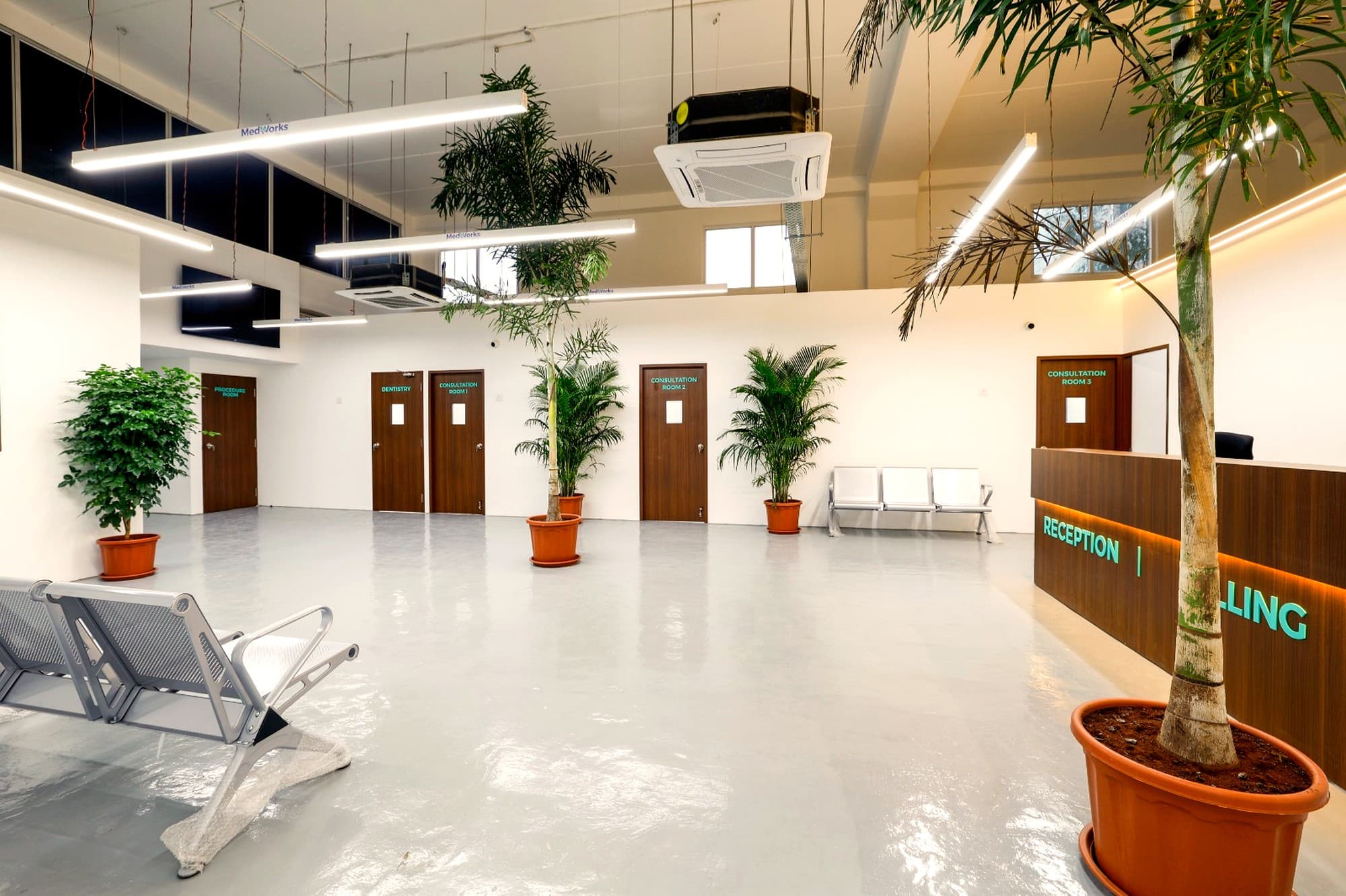 Reception and billing desk